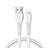 USB Ladekabel Kabel D20 für Apple iPad 10.2 (2020) Weiß