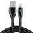 USB Ladekabel Kabel D23 für Apple iPad 10.2 (2020) Schwarz