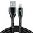 USB Ladekabel Kabel D23 für Apple iPhone 12 Mini Schwarz