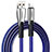 USB Ladekabel Kabel D25 für Apple iPad Pro 11 (2018) Blau