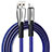 USB Ladekabel Kabel D25 für Apple iPhone 12 Mini Blau