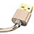 USB Ladekabel Kabel L01 für Apple iPhone SE3 (2022) Gold