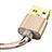 USB Ladekabel Kabel L01 für Apple iPod Touch 5 Gold