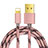 USB Ladekabel Kabel L01 für Apple iPod Touch 5 Rosegold
