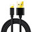 USB Ladekabel Kabel L02 für Apple iPhone SE3 (2022) Schwarz Petit