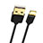 USB Ladekabel Kabel L02 für Apple New iPad 9.7 (2017) Schwarz