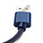 USB Ladekabel Kabel L04 für Apple iPad New Air (2019) 10.5 Blau