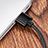 USB Ladekabel Kabel L04 für Apple iPhone SE3 (2022) Schwarz