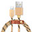 USB Ladekabel Kabel L05 für Apple iPad Mini Gold
