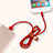 USB Ladekabel Kabel L05 für Apple iPhone 11 Pro Max Rot