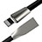USB Ladekabel Kabel L06 für Apple iPhone 8 Schwarz