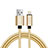USB Ladekabel Kabel L07 für Apple New iPad Air 10.9 (2020) Gold