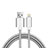 USB Ladekabel Kabel L07 für Apple New iPad Pro 9.7 (2017) Silber