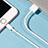 USB Ladekabel Kabel L09 für Apple iPhone 11 Pro Weiß