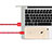 USB Ladekabel Kabel L10 für Apple iPad New Air (2019) 10.5 Rot