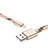 USB Ladekabel Kabel L10 für Apple iPad Pro 12.9 (2020) Gold