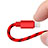 USB Ladekabel Kabel L10 für Apple New iPad 9.7 (2017) Rot