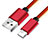 USB Ladekabel Kabel L11 für Apple iPod Touch 5 Rot