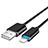 USB Ladekabel Kabel L13 für Apple iPad New Air (2019) 10.5 Schwarz