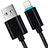 USB Ladekabel Kabel L13 für Apple iPad Pro 11 (2020) Schwarz