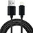 USB Ladekabel Kabel L13 für Apple iPhone 14 Pro Schwarz