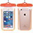 Wasserdicht Unterwasser Handy Schutzhülle Universal W01 Orange