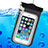 Wasserdicht Unterwasser Handy Tasche Universal W04 Schwarz