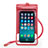 Wasserdicht Unterwasser Handy Tasche Universal W15 Rot
