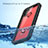 Wasserdicht Unterwasser Silikon Hülle Handyhülle und Kunststoff Waterproof Schutzhülle 360 Grad Ganzkörper Tasche für Samsung Galaxy A11 Schwarz