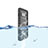 Wasserdicht Unterwasser Silikon Hülle Handyhülle und Kunststoff Waterproof Schutzhülle 360 Grad Tasche für Samsung Galaxy S10 Schwarz
