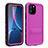 Wasserdicht Unterwasser Silikon Hülle Handyhülle und Kunststoff Waterproof Schutzhülle 360 Grad Tasche mit Ständer für Apple iPhone 11 Pro Pink