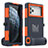 Wasserdicht Unterwasser Silikon Hülle und Kunststoff Waterproof Schutzhülle Handyhülle 360 Grad Ganzkörper Tasche für Apple iPhone Xs Max Orange