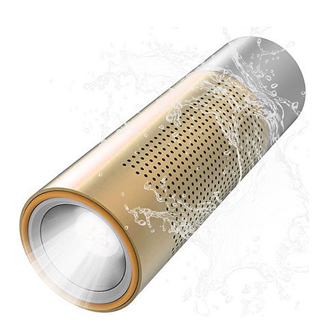 Bluetooth Mini Lautsprecher Wireless Speaker Boxen S15 Gold