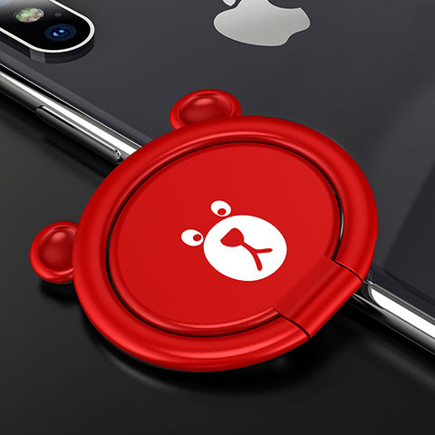 Fingerring Ständer Magnetische Smartphone Halter Halterung Universal S14 Rot