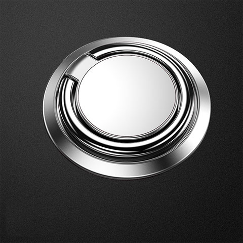 Fingerring Ständer Magnetische Smartphone Halter Halterung Universal Z04 Silber