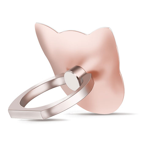 Fingerring Ständer Smartphone Halter Halterung Universal R09 Rosegold