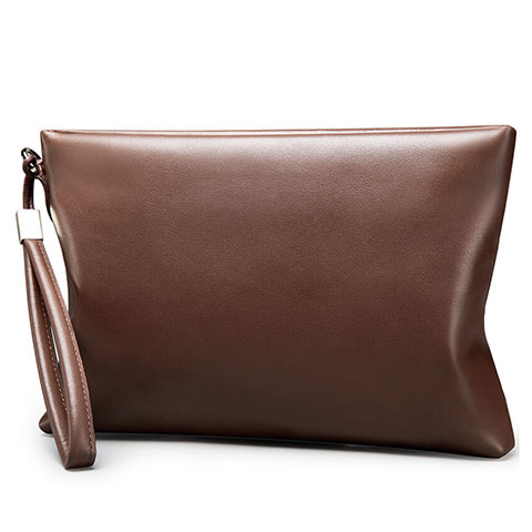 Handtasche Clutch Handbag Schutzhülle Leder Universal Braun