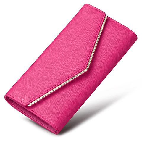 Handtasche Clutch Handbag Schutzhülle Leder Universal K03 Pink