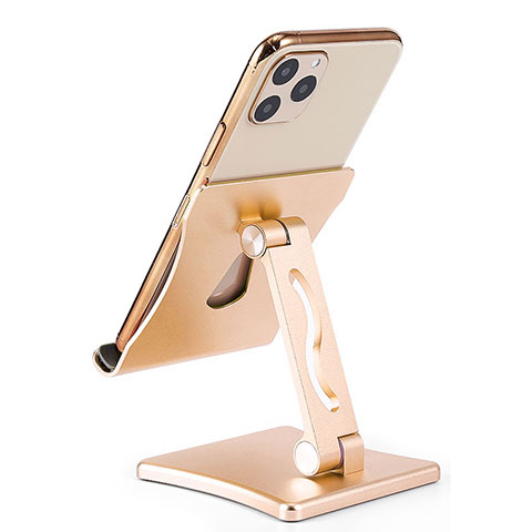 Handy Ständer Smartphone Halter Halterung Stand Universal K32 Gold