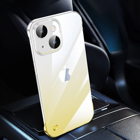 Handyhülle Hülle Crystal Hartschalen Tasche Schutzhülle Farbverlauf QC2 für Apple iPhone 13 Gelb