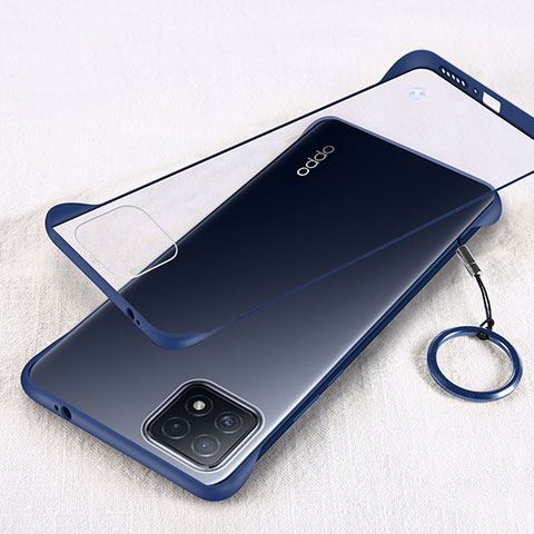 Handyhülle Hülle Crystal Hartschalen Tasche Schutzhülle H01 für Oppo A53 5G Blau