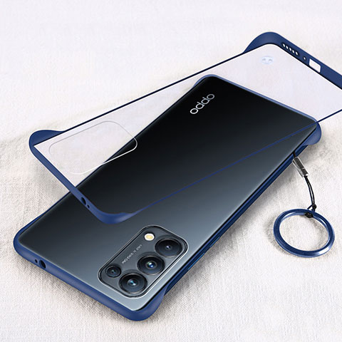 Handyhülle Hülle Crystal Hartschalen Tasche Schutzhülle H01 für Oppo Find X3 Lite 5G Blau
