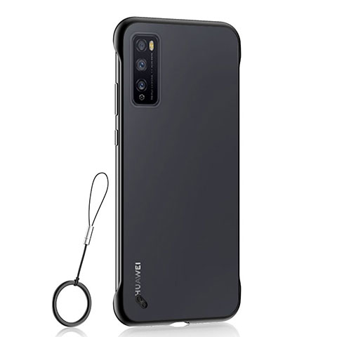 Handyhülle Hülle Crystal Hartschalen Tasche Schutzhülle H02 für Huawei Enjoy Z 5G Schwarz