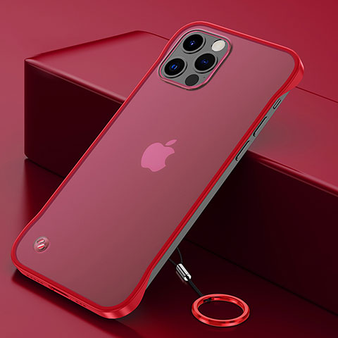 Handyhülle Hülle Crystal Hartschalen Tasche Schutzhülle N01 für Apple iPhone 12 Pro Max Rot