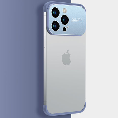 Handyhülle Hülle Crystal Hartschalen Tasche Schutzhülle QC3 für Apple iPhone 14 Pro Max Blau