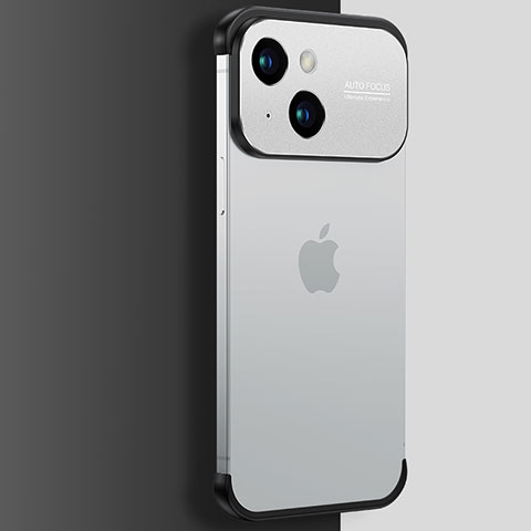 Handyhülle Hülle Crystal Hartschalen Tasche Schutzhülle QC3 für Apple iPhone 14 Silber