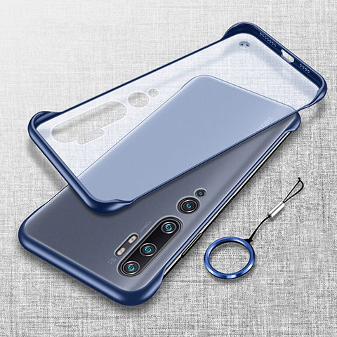 Handyhülle Hülle Crystal Hartschalen Tasche Schutzhülle S01 für Xiaomi Mi Note 10 Pro Blau