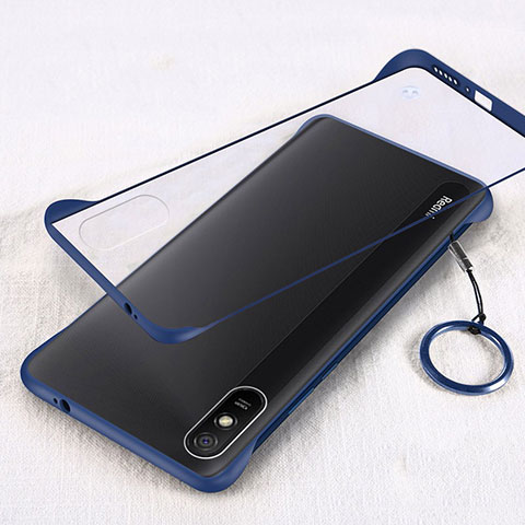 Handyhülle Hülle Crystal Hartschalen Tasche Schutzhülle S01 für Xiaomi Redmi 9i Blau