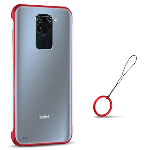 Handyhülle Hülle Crystal Hartschalen Tasche Schutzhülle S01 für Xiaomi Redmi Note 9 Rot