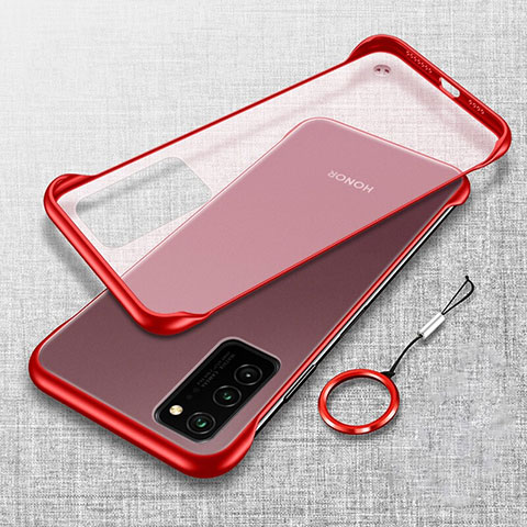 Handyhülle Hülle Crystal Hartschalen Tasche Schutzhülle S02 für Huawei Honor View 30 5G Rot